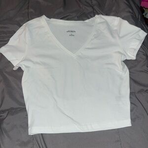 NWOT cropped white wild fable (target) t shirt